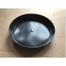 20 X 25cm Round Black Plastic Plant Pot Saucers 
