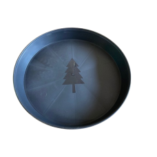 5 x 40cm Round Black Plastic Plant Pot Saucers 